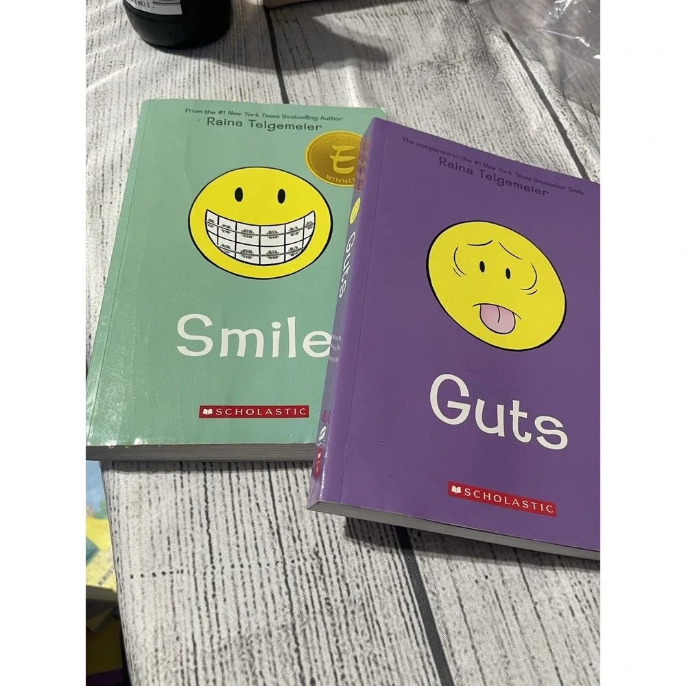 Smile by Raina Telgemeier And Guts By Raina Telgemeier